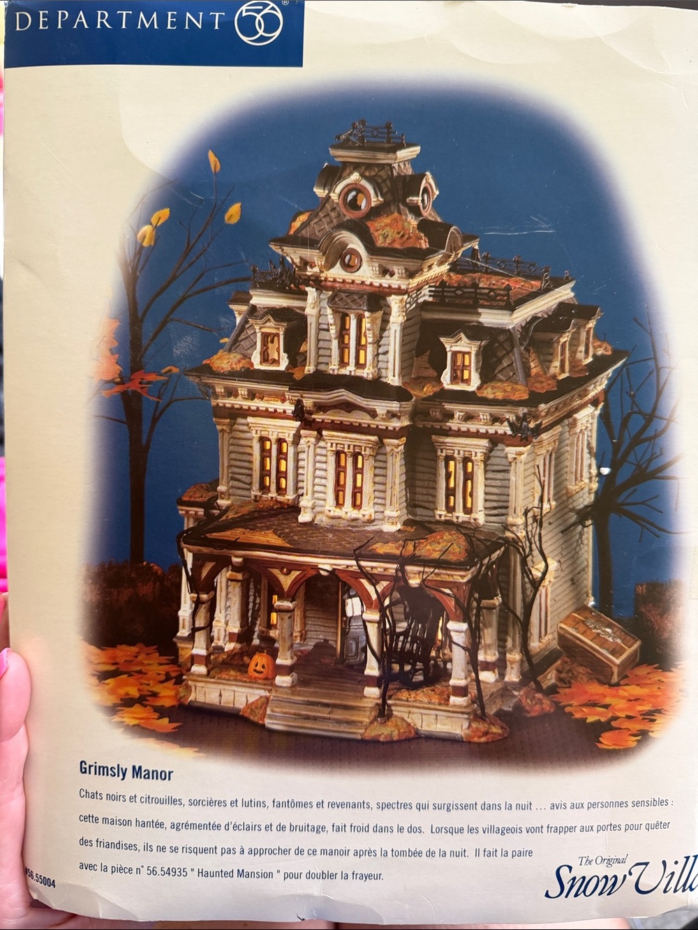 Department 56 Grimsly Manor Halloween House